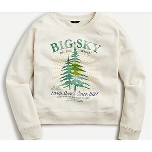 J. Crew Cream Big Sky Sweatshirt